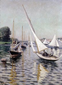 Regata em Argenteuil, 1893. de Gustave Caillebotte