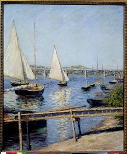 Veleiros em Argenteuil Pintura de Gustave Caillebotte (1848-1894) 1888 Sol. 0,65x0,55 m Paris, musee d