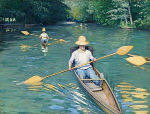 Esquifes, 1877. de Gustave Caillebotte