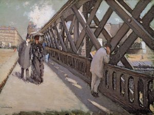 Estudo para a ponte da Europa de Gustave Caillebotte