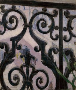 Vista de uma varanda de Gustave Caillebotte