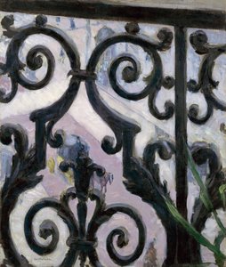 Vue depuis le balcon - Vista de uma varanda - Pintura de Gustave Caillebotte (1848-1894) de Gustave Caillebotte
