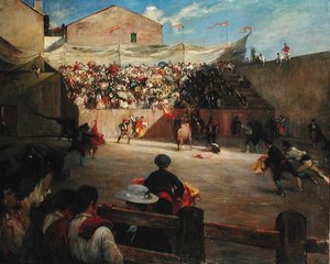 Luta de Treinamento em Biscaia, 1888 de Gustave Colin