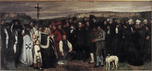 Um funeral em Ornans - Óleo sobre tela de Gustave Courbet
