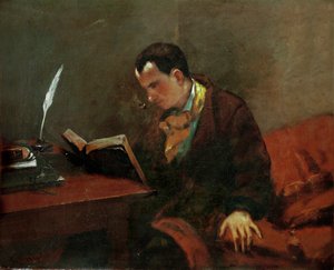 Charles Baudelaire, poeta francês (óleo sobre tela) de Gustave Courbet