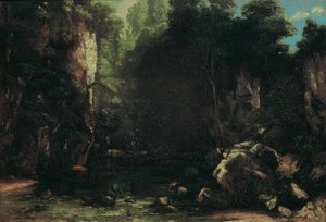 O riacho sombrio de Gustave Courbet