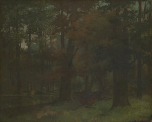 Na floresta de Gustave Courbet