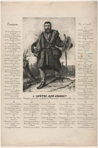 Jean Journet Partindo para a Conquista da Harmonia Universal de Gustave Courbet