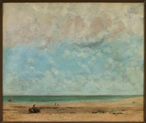 Paisagem costeira de Gustave Courbet