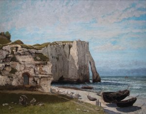As falésias de Étretat depois da tempestade de Gustave Courbet