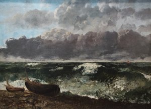 O mar tempestuoso de Gustave Courbet