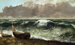 The Wave, c.1869/70 (óleo sobre tela) de Gustave Courbet