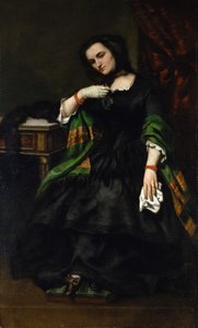 Madame Auguste Cuoq Mathilde Desportes, 1827-1910, ca. 1852-57. de Gustave Courbet