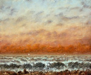 Marinha (óleo sobre tela) de Gustave Courbet
