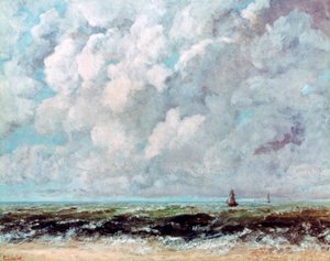 Paisagem marinha, c1840-1877 de Gustave Courbet
