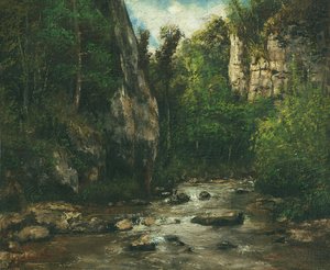 Paisagem perto de Puit Noir, perto de Ornans, depois de 1872 de Gustave Courbet