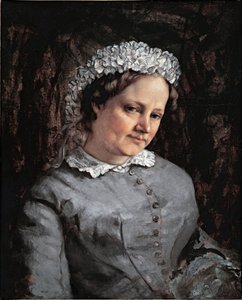 Retrato do Euphrasie Proudhon (óleo sobre tela de Gustave Courbet
