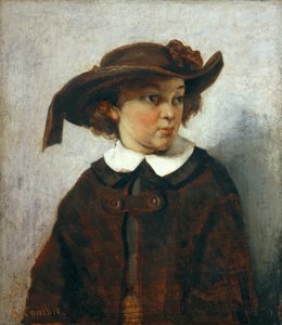 Retrato de uma jovem de Gustave Courbet