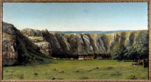 Paisagem rochosa à volta de Flagey. Pintura de Gustave Courbet (1819-1877) de Gustave Courbet