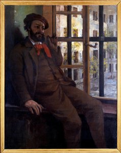 Auto-retrato de Saint Pelagie (óleo sobre tela de Gustave Courbet