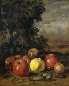 Natureza Morta com Maçãs de Gustave Courbet