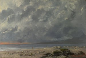 Strandszene. 1874 de Gustave Courbet