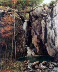 O abismo em Conches, 1864 de Gustave Courbet