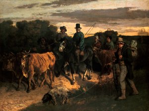 Os agricultores de Flagey Les Paysans de Flagey, 1855 de Gustave Courbet