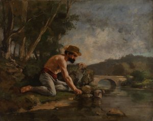 O pescador de Gustave Courbet