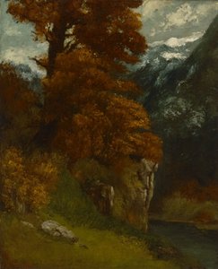 O vale em Ornans (Margens do Doubs; Efeito de outono) de Gustave Courbet