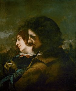 Os amantes felizes (óleo sobre tela) de Gustave Courbet
