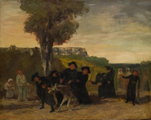 O retorno da reunião, 1863 de Gustave Courbet