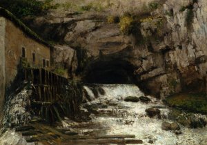 A fonte da Loue, 1864 de Gustave Courbet