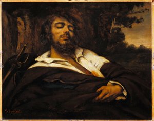As feridas do auto-retrato do pintor. (óleo sobre tela de Gustave Courbet