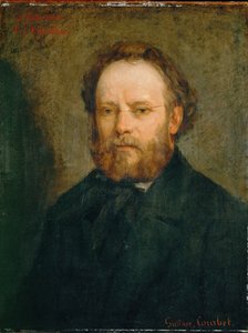 O filósofo e primeiro socialista Pierre-Joseph Proudhon (óleo sobre tela) de Gustave Courbet