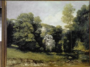 Vista do rio Breme (óleo sobre tela de Gustave Courbet