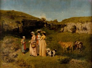 Moças da aldeia de Gustave Courbet