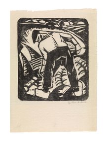 Neerlandês: Colhedor de batatas ou O Agricultor de Gustave de Smet