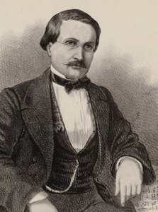 Retrato do compositor Antony Lamotte 1819-1912, 1855-1859. de Gustave Donjean