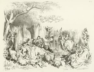 Uma pastoral sob Luís XV (gravura)