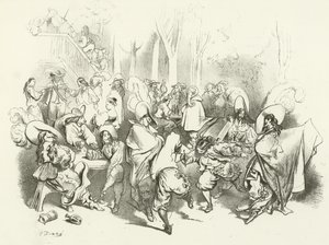 Após o decreto de Richelieu contra o duelo (gravura) de Gustave Dore