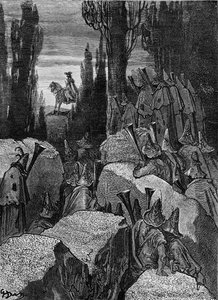 Barão Münchausen: Highwaymen / brigands, de Doré. de Gustave Dore