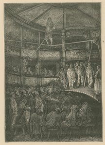 Blondin at Shoreditch, Londres (gravura) de Gustave Dore