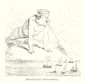 Bramble Buffer Storm Making (gravura) de Gustave Dore