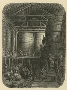 Trabalhadores da cervejaria no armazém de Gustave Dore