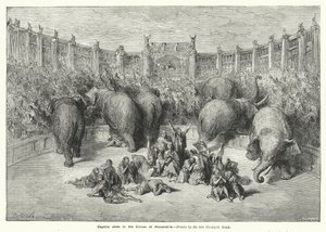 Judeus cativos no Circo de Alexandria (gravura) de Gustave Dore
