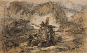 As três bruxas de Macbeth de Shakespeare de Gustave Dore