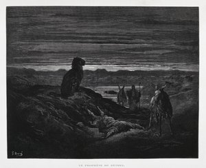 Morte do profeta de Betel, ilustração da Bíblia de Dore de Gustave Dore
