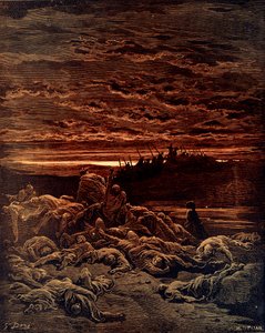 Morte dos Filhos de Jerubal por Doré - Bíblia de Gustave Dore