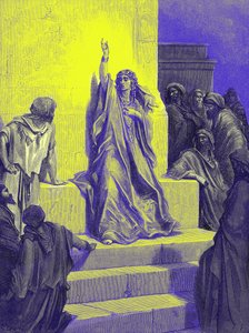 Canção de triunfo de Deborah - Bíblia de Gustave Dore